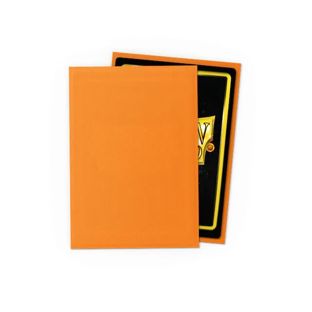 60-Pack) Dragon Shield Card Sleeves ORANGE MATTE Small/Mini Size