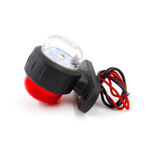 2x LED Clearance Light Side Marker White Red Indicator Truck Trailer Lamp 12/24V - Picture 4 of 8