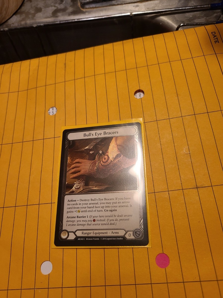 Flesh and Blood Arcane Bull's Eye Bracers Cold Foil ARC042 NM