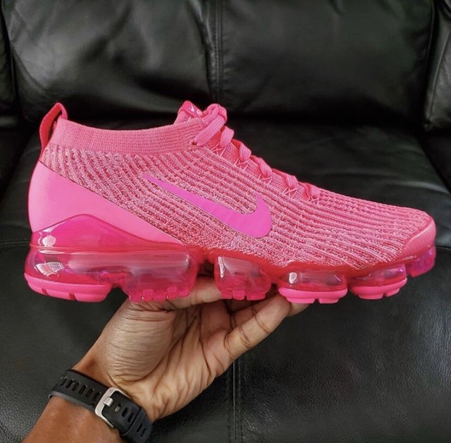 NIKE womenâs Air Vapormax Flyknit 3 Triple Pink CT1274-600 | eBay