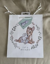 Disney Bambi Life Is Beautiful Small Gift Bag (7.5 X 9.5 X 4.5 Inches) New