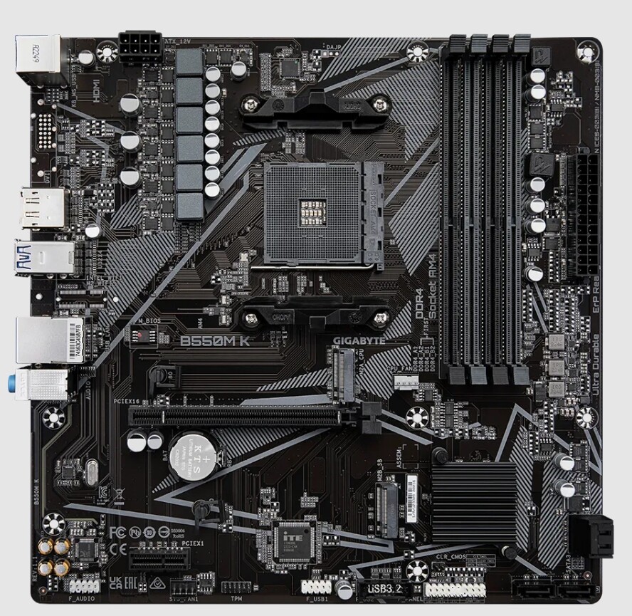 For Gigabyte B550M K AM4 AMD B550 Micro-ATX DDR4 Desktop
