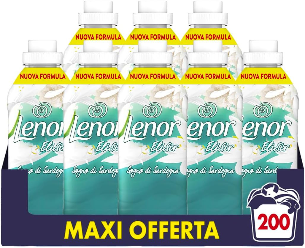 Lenor Elisir Ammorbidente Lavatrice Concentrato, 200 Lavaggi (8X25), Sogno Di Sa - 1