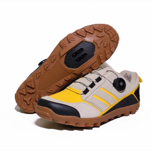Men MTB Cycling Shoes Mountain Road Biking Sneakers Cleat Non-Slip Bicycle Shoes - Picture 18 of 27