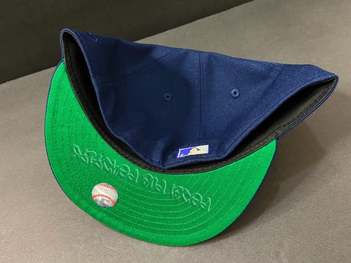 EXCLUSIVE CHICAGO CUBS FITTED HAT NAVY BLUE 1990 ASG PATCH GREEN UV CLUB 7 5/8 - 第 6/9 張圖片