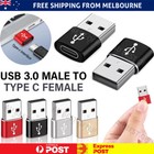 Micro USB 3.0 Type A Male to USB C 3.0 Type C Female Port Adapter Fast Converter
