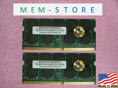 64GB 2x32GB Intel (NUC) NUC9VXQN Compatible DDR4 2666