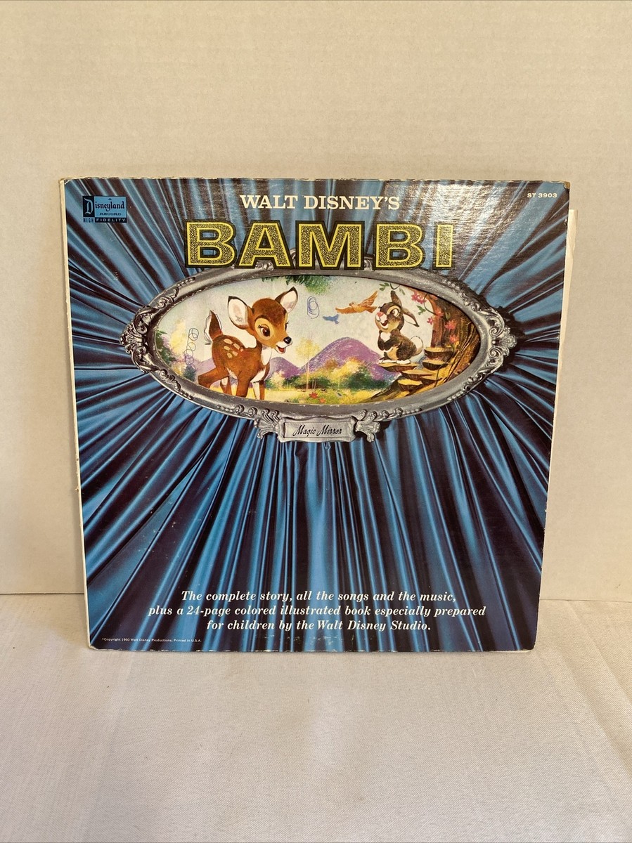 Walt Disney's Magic Mirror Bambi 1962 LP Vinyl Disneyland Records