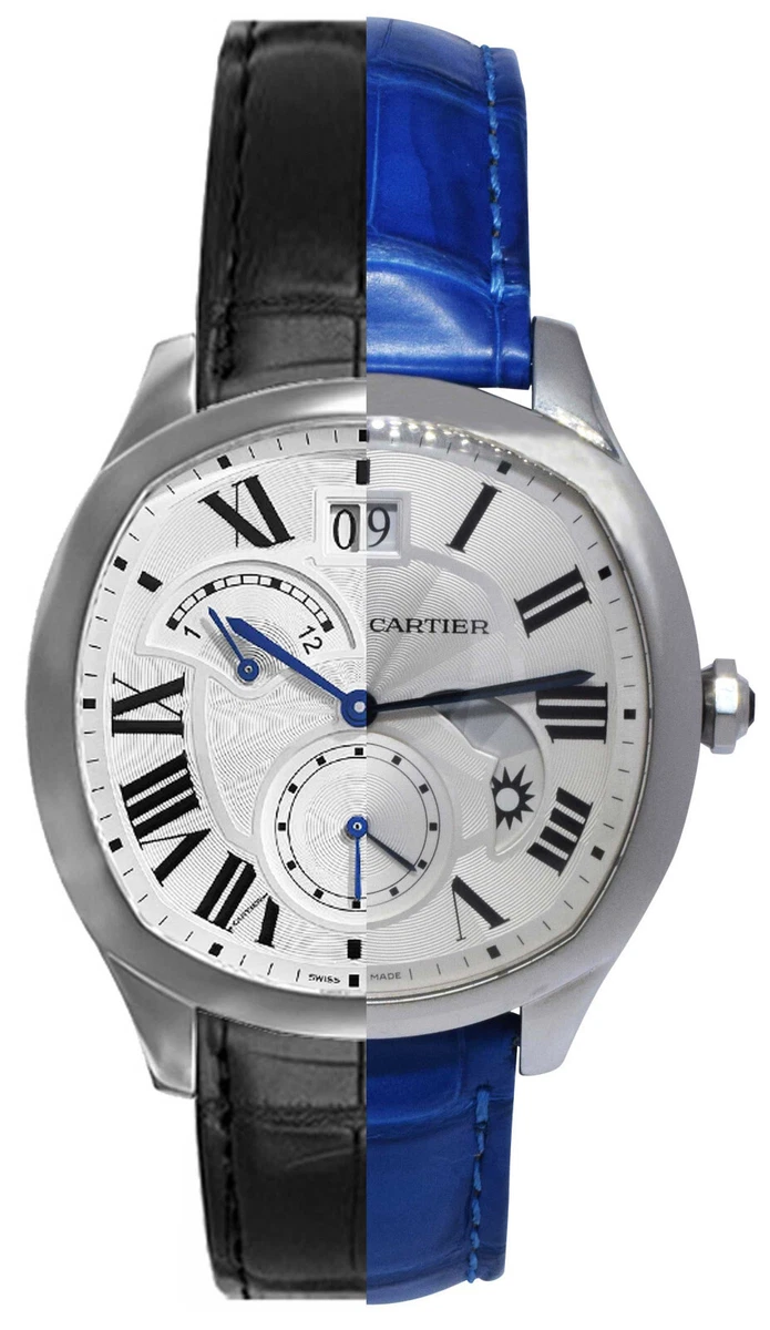 Cartier Drive Steel Day Night Second Time Zone Mens 41mm Watch B P WSNM0005 3931