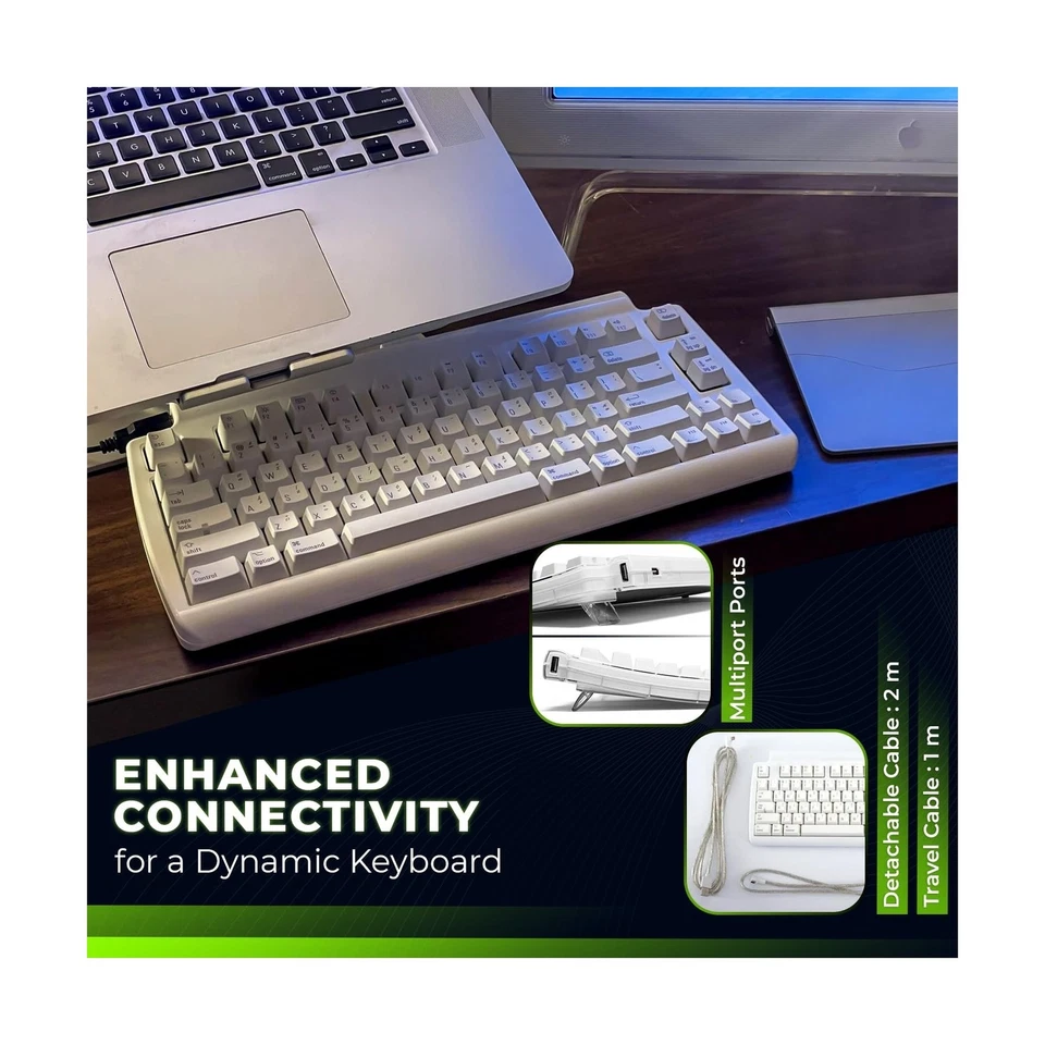 Matias Mini USB Tenkeyless Tactile Pro Mac Keyboard, N-Key Rollover Mac-Compa... - Image 4 of 4