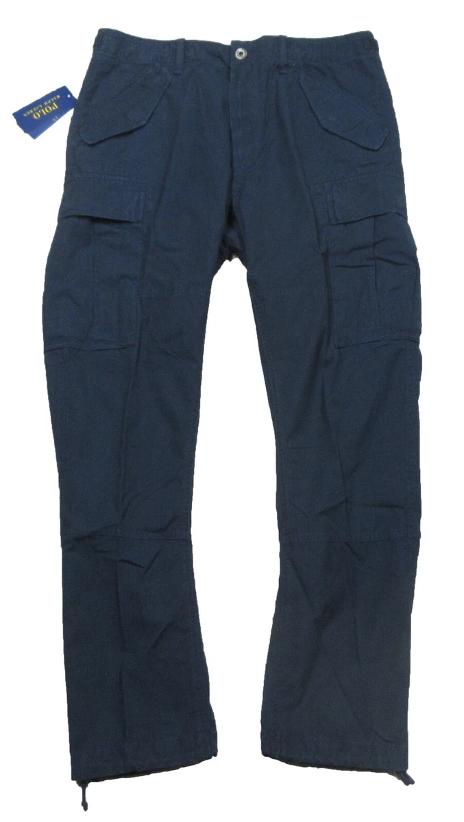 Penfield P Bear Water Resistant Cargo Trousers Navy Blue