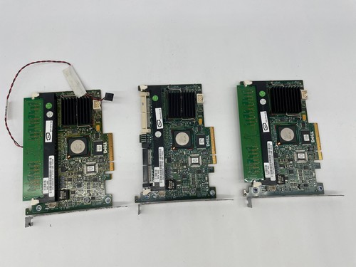 Lot of 3 - Dell RAID Card Perc 5i SAS Controller E2K- UCP-51 (B) 0MN985