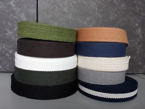 Canvas Natural 100/% Cotton Webbing Belt Fabric Strap Bag Making 19MM 3//4 INCH