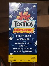 1997 FIESTA BOWL COLLEGE FOOTBALL TICKET STUB PENN STATE VS TEXAS LONGHORNS 
