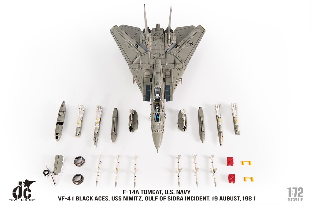 JC WINGS 1/72 JCW-72-F14-017 VF-41 Black Aces 