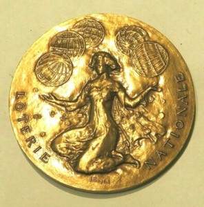 Médaille Bronze Janine Boyer – Essai Rare Dédié à Dante Alighieri, Pièce De Collection