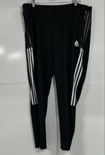 Adidas Women's TIRO TK PNTW Black/White Ankle-Zip Track Pants Size 2XL GN2173