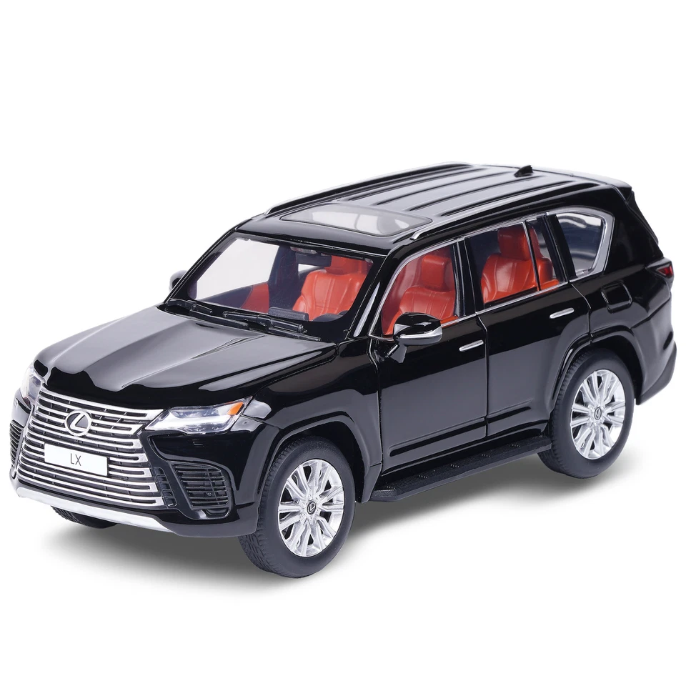 1:32 Diecast Lexus LX600 SUV Metal Car Model Toy Door Open Light Gift For Kid - Image 3 of 4