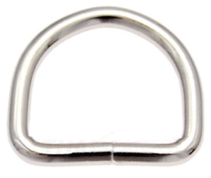 IstaTools® D-Ringe in Stahl vernickelt Halbrund Ring Halbrunde D-Ring