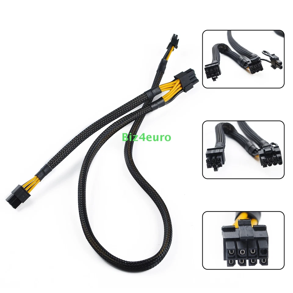 8 Pin auf 6+8 Pin (6+2) GPU Karte Netzteil Kabel für HP ProLiant ML350 G10 Gen10 - Bild 3 von 4