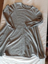 Ladies Jumper Dress Boohoo Size 10 A Line Grey 25013