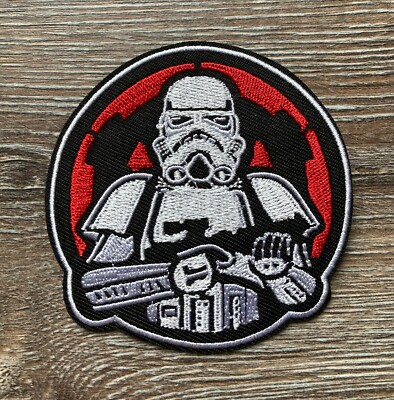 Star Wars Stormtrooper Patch Aufnäher Bügelbild Imperium Movie Film