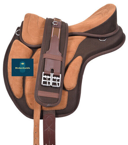 Selle de cheval anglais Freemax synthétique sans arbre avec