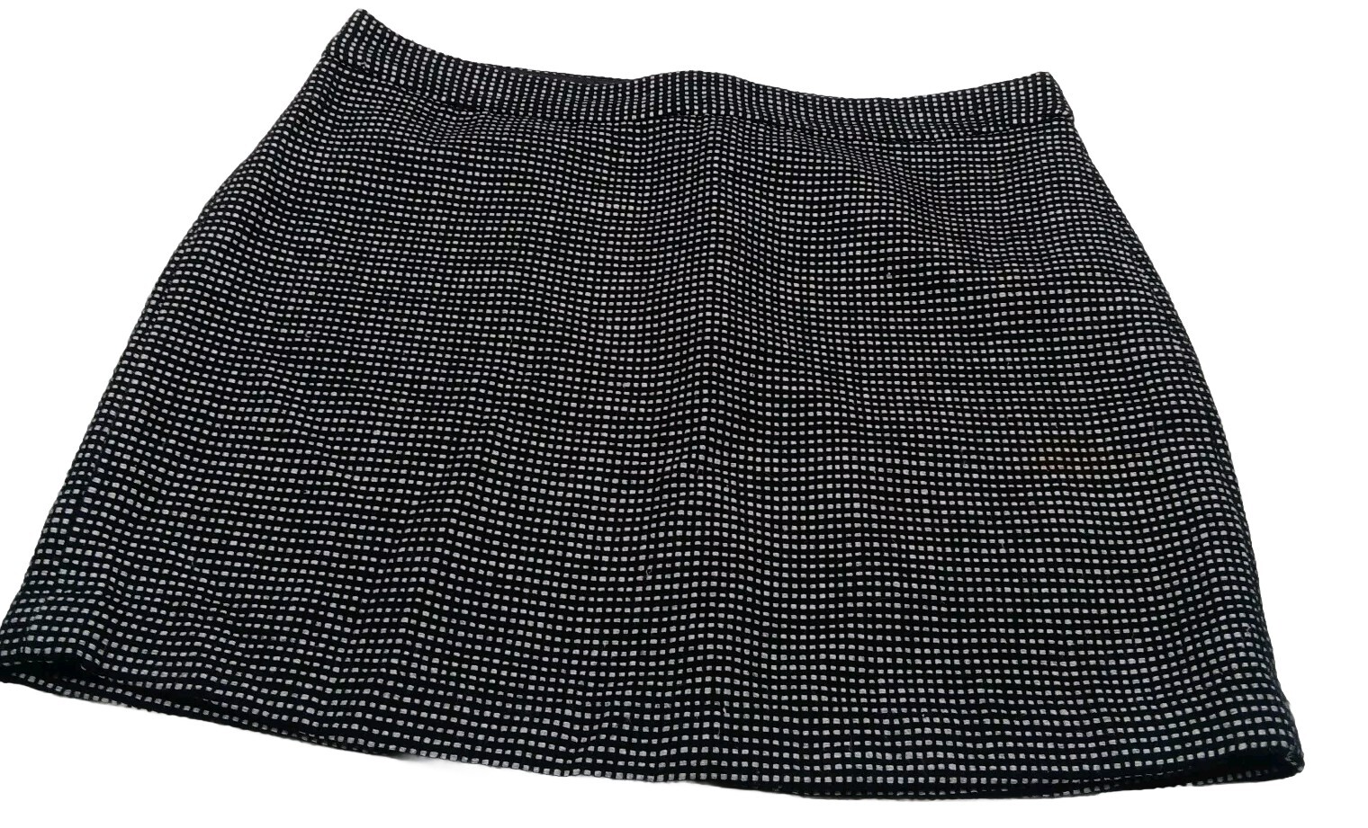 GAP Black White Geometric Dot Size 10 Mini Skirt Back Zipper Womens Lined
