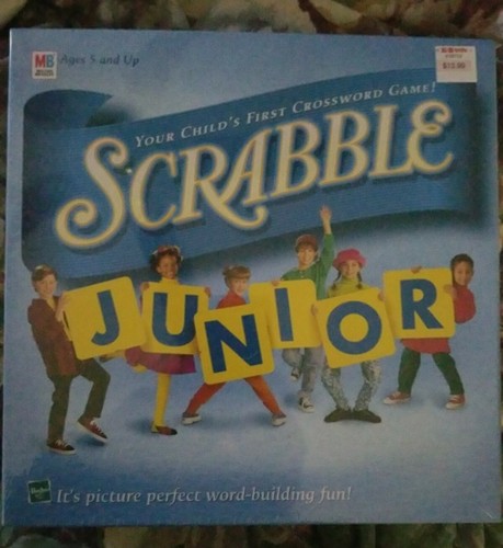 1999 SCRABBLE JUNIOR CROSSWORD BOARD GAME AGES 5 UP FACTORY SEALED NEW