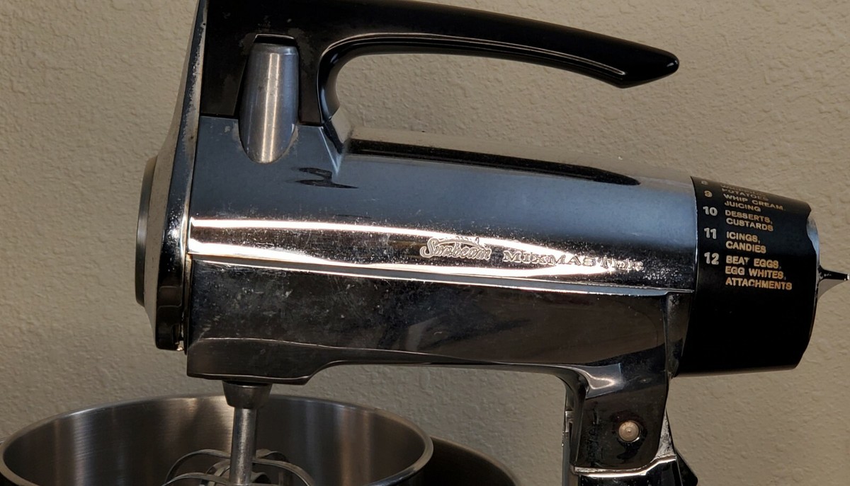 VINTAGE CHROME SUNBEAM MIXMASTER STAND MIXER Service #1-88 W