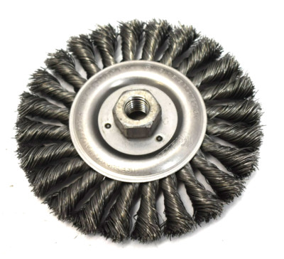 Weiler 6'' Stainless Steel Wire Wheel Brush 5/8-11 Arbor Stringer Bead USA Steel