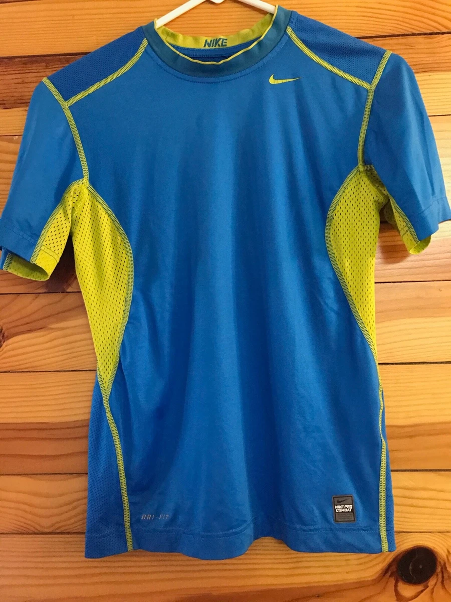 Blue yellow top nike shirt