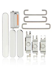 Hard Buttons Power/Volume/Switch Compatible For iPhone 13 Pro 13 Pro Max Silver