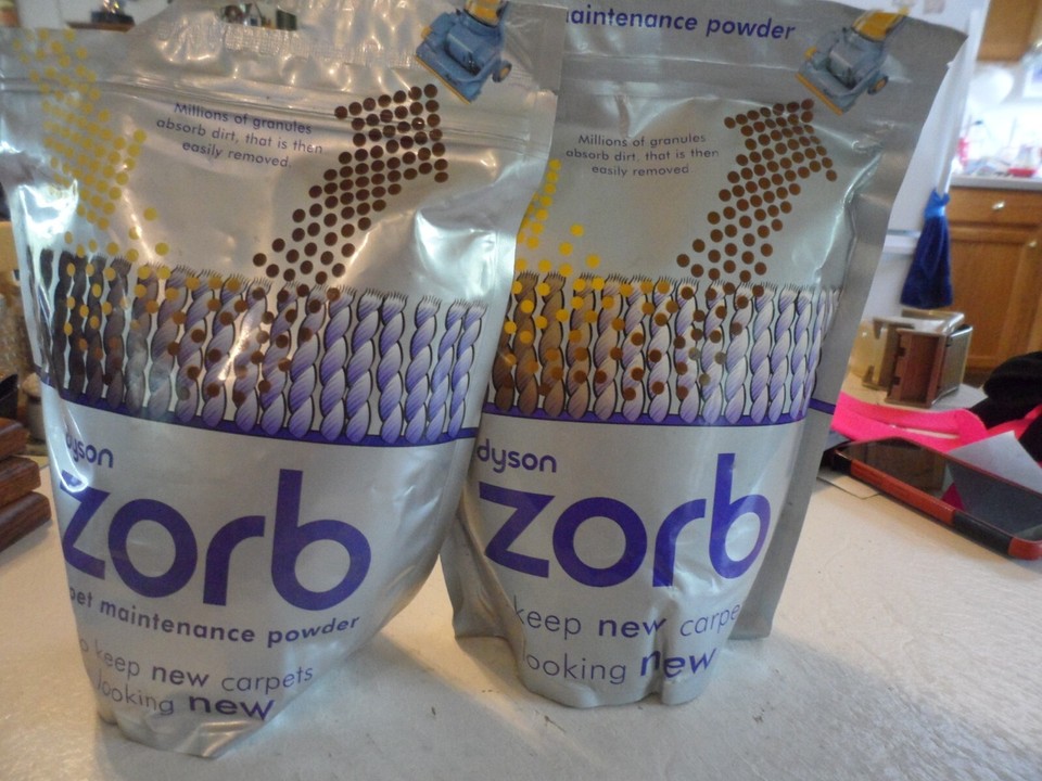 Lot Of Almost 2 Dyson Zorb Carpet Clean Maintenance Powder 26.5 oz 750g