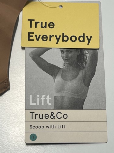 True & Co Beige True Body Lift Scoop Bra with Soft Form Band Small - Picture 4 of 5