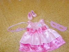 Baby Born  Puppen- Kleid rosa/pink mit Maske und Schuhen, Prinzessin