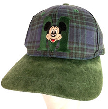 Vintage 90s Mickey Mouse Snapback Hat Cap Goofy Hat Co Plaid Walt Disney Company