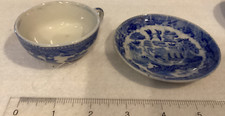 vintage Japan blue willow childs dishes cup and saucer, 4 sets available mint