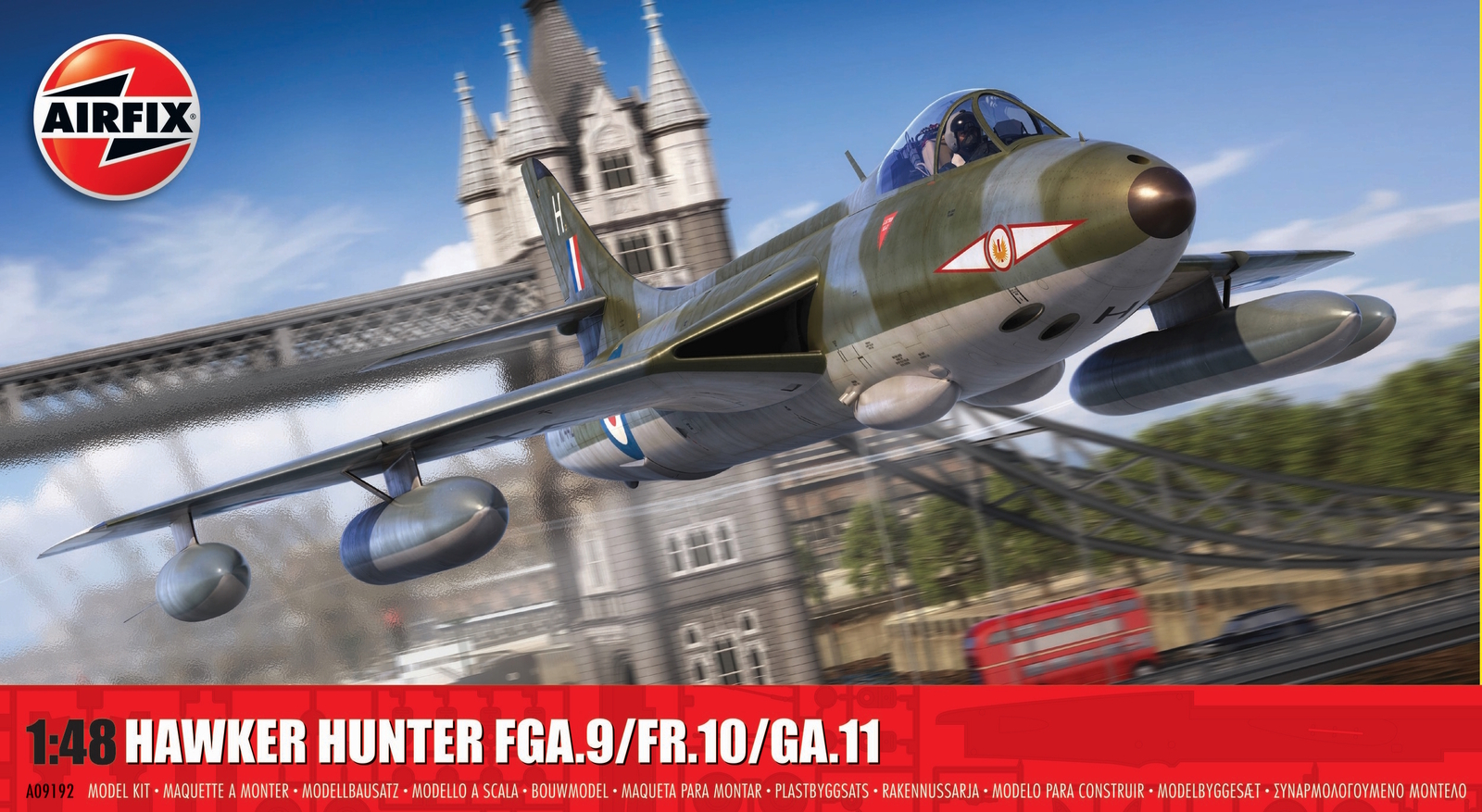 Airfix A09192 Hawker Hunter FGA.9/FR.10/GA.11 Plastic Kit
