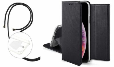 MAGNET Handy Tasche Mit Band Hülle Schnur CORD Etui Flip Case FÜR SAMSUNG GALAXY