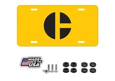 caterpillar new novelty cars trucks black aluminum metal license plate