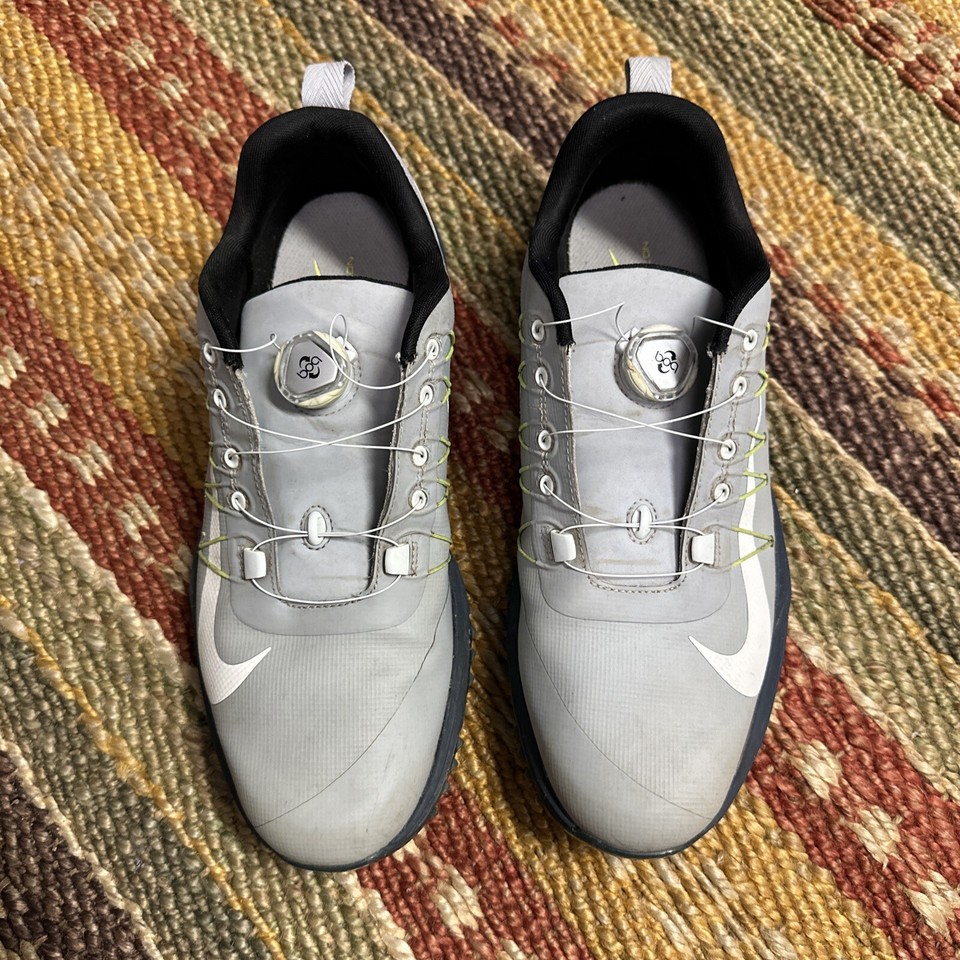 nike lunarlon golf shoes Size 10 Grey Spiked eBay