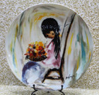 ETTORE "TED" DeGRAZIA FIESTA FLOWERS #4227A EDWIN M. KNOWLES FINE CHINA