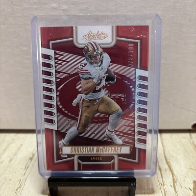  2023 San Francisco 49ers Christian McCaffrey Panini Absolute 78/100  #43 
