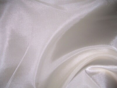 4.5YDS SILKY POLYESTER HABUTAI LIKE CHINA SILK BASIC OFF WHITE FIRST QUALITY