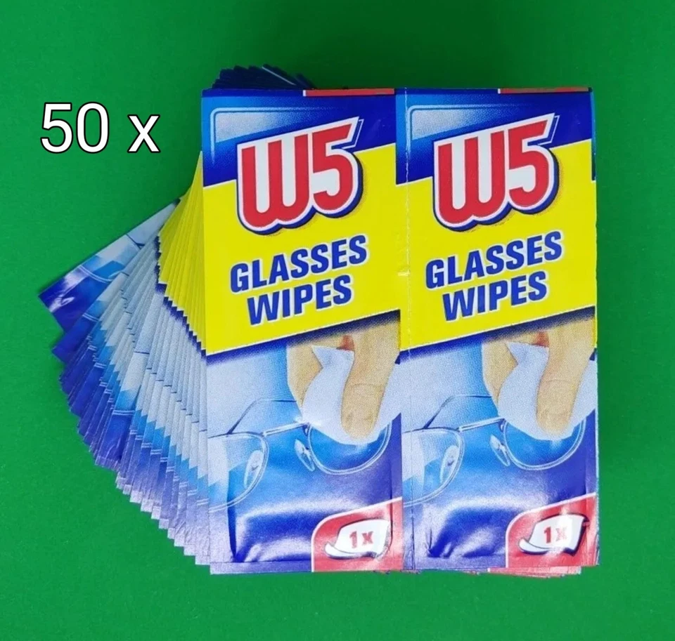 ✅ 216 x W5 GLASSES SPECTACLE OPTICAL GLASS LENS MONITOR CLEANER WIPES FAST&FREE