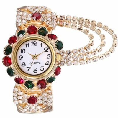 Women\'s Quartz Stainless Steel and Alloy Wrist Watch with Rhinestone Bezel Luxury Women Quartz Watch Rhinestone Rotating Starry Sky  main image 3