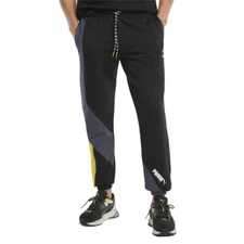 PUMA International Drawstring Pants Mens Black Casual Athletic Bottoms 53157801