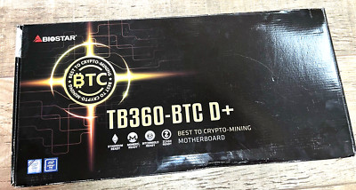 BIOSTAR Crypto Mining Motherboard TB360-BTC D+ NEU OVP DDR4 SO DIMM Intel