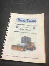 John Deere Self-Propelled Highway Sweeper RJ-350 & RC-350 Manual